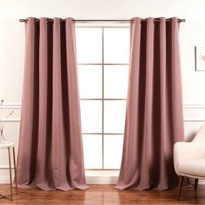 Best Home Fashion Blackout Curtain 4 Panels 52" W x 96" L - Premium Thermal